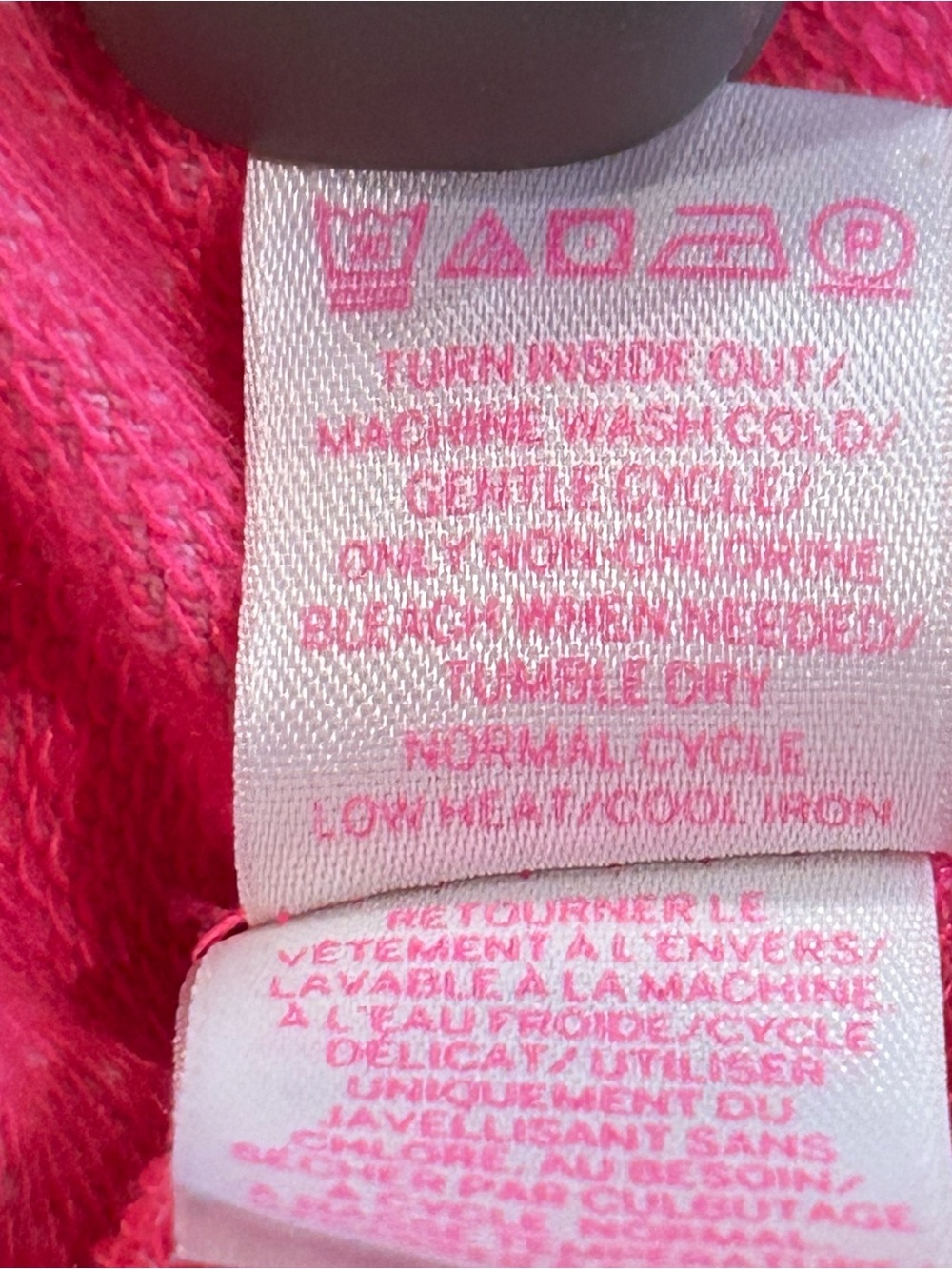 PINK Victoria's Secret Women’s size M Pink Hooded Zip Jacket. Nice condition - Picture 6 of 9